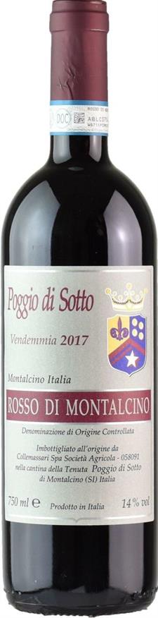 ROSSO DI MONTALCINO POGGIO DI SOTTO 2019 CL 75 COLLEMASSARI